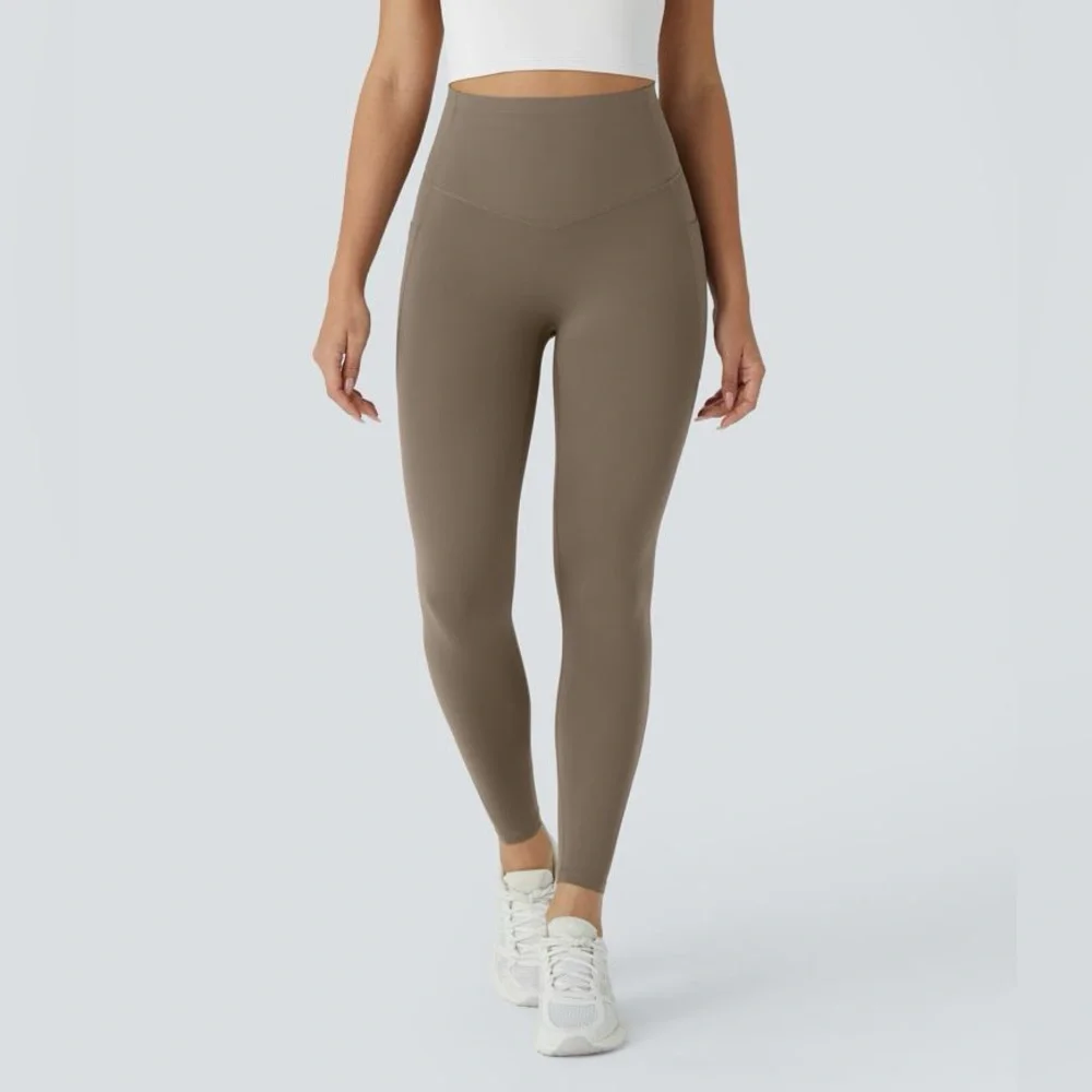 HALARA Women’s Chocolate Brown Joggers w/Pockets/Undies Size Medium NWOT - Picture 15 of 15